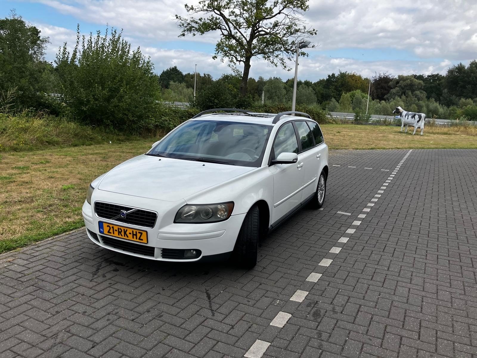 Volvo V50 2.4 170PK 2005 Wit, Voorwielaandrijving, 1362 kg, 700 kg, Wit