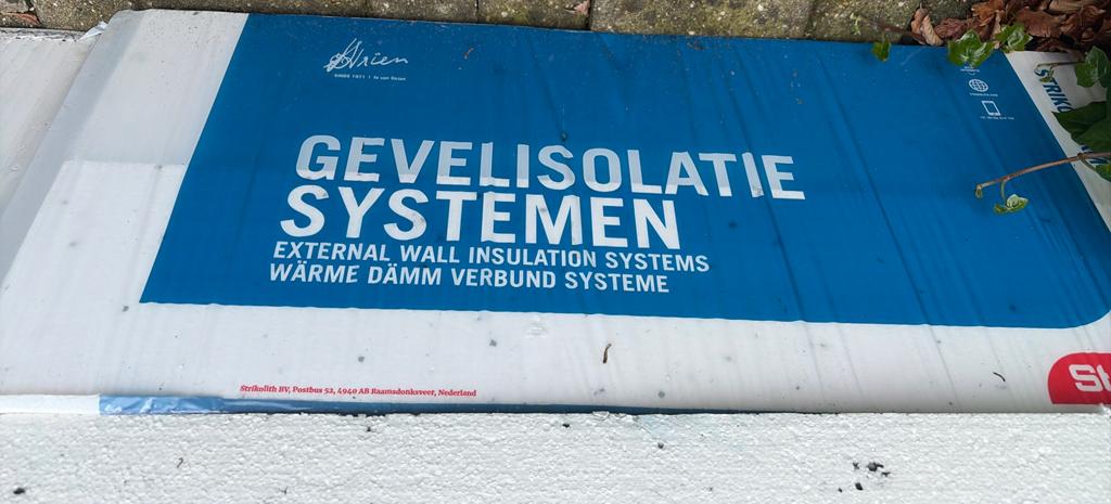 Gevelisolatieplaten Strikolith (EPS) - Nieuw, Doe-het-zelf en Verbouw, Isolatie en Afdichting, Ophalen, 10 tot 15 m², Nieuw, Muurisolatie