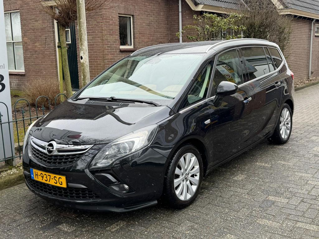 Opel Zafira Tourer 1.4 Cosmo 7p. (bj 2013), Gebruikt, 4 cilinders, Zwart, Bedrijf