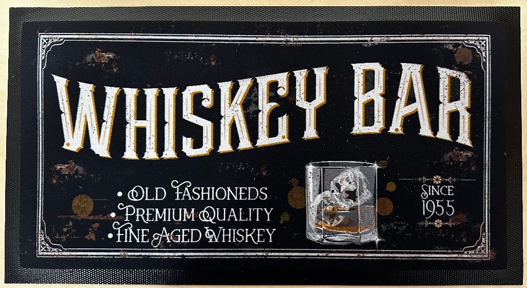 Whiskey Bar premium quality barmat barrunner matje decoratie, Verzamelen, Reclamebord, Info@deconoord.nl, Deco Noord, Nieuw