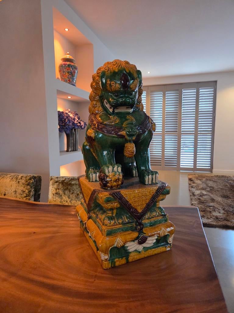 Grote Chinese Foo dog tempelhond, Ophalen of Verzenden, Zo goed als nieuw