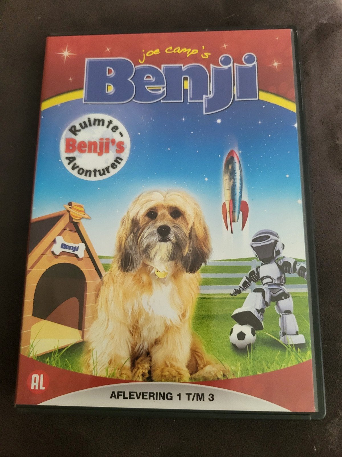 Benji: Ruimte Benji's Avonturen DVD (Afl. 1 t/m 3), Gebruikt, Alle leeftijden, Tv-serie, Ophalen of Verzenden