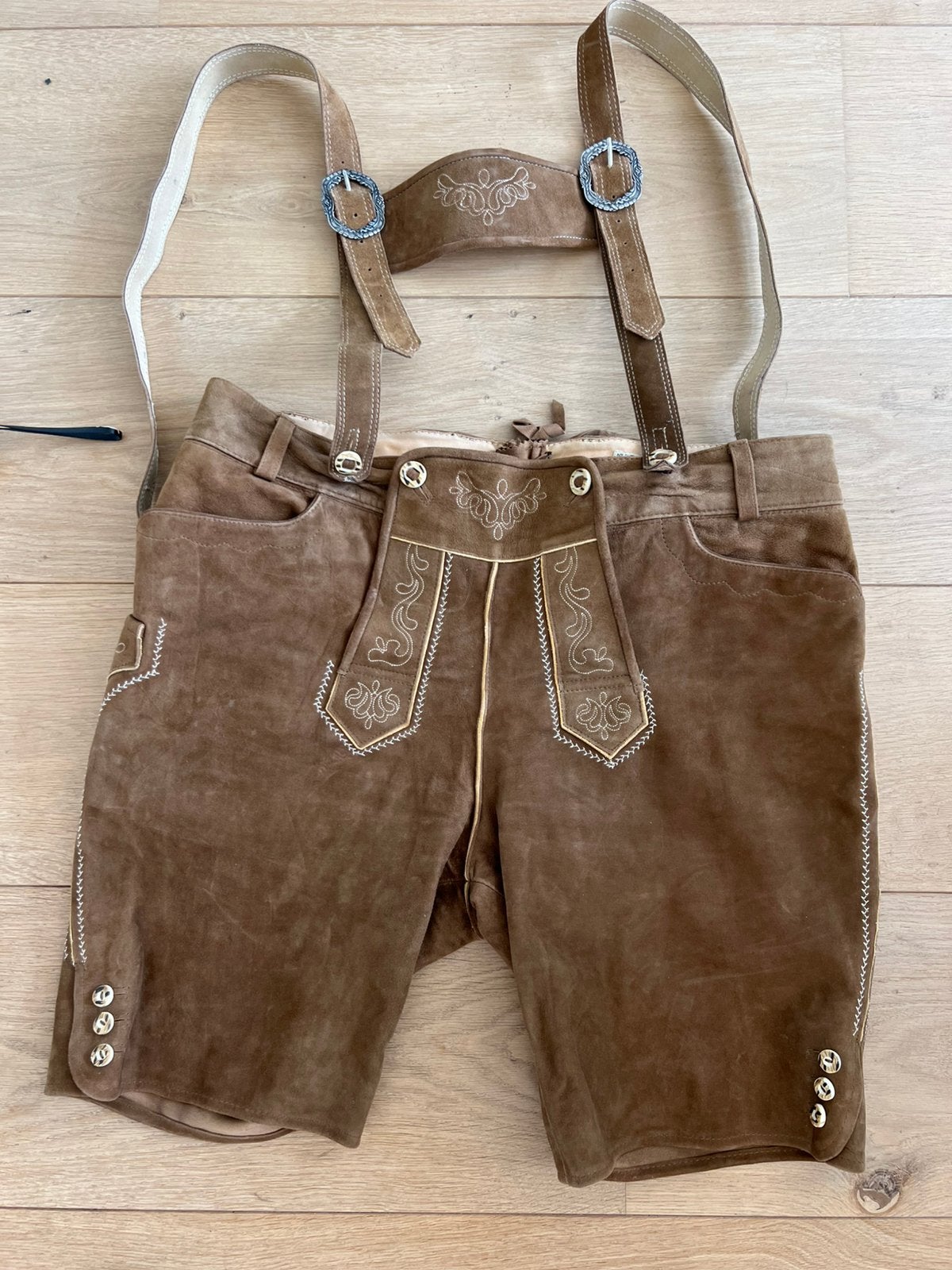 Lederhose maat 56 heren merk Stockerpoint, Ophalen of Verzenden, Zo goed als nieuw, Maat 56/58 (XL)
