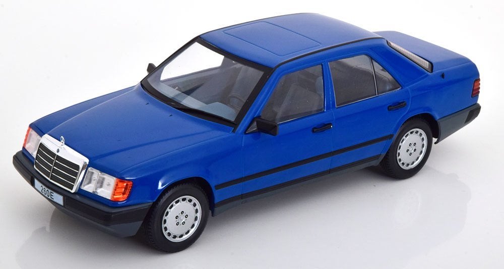 Mercedes Benz 260E Blauw W124 MCG 1:18, Ophalen of Verzenden, Nieuw, Auto, Overige merken