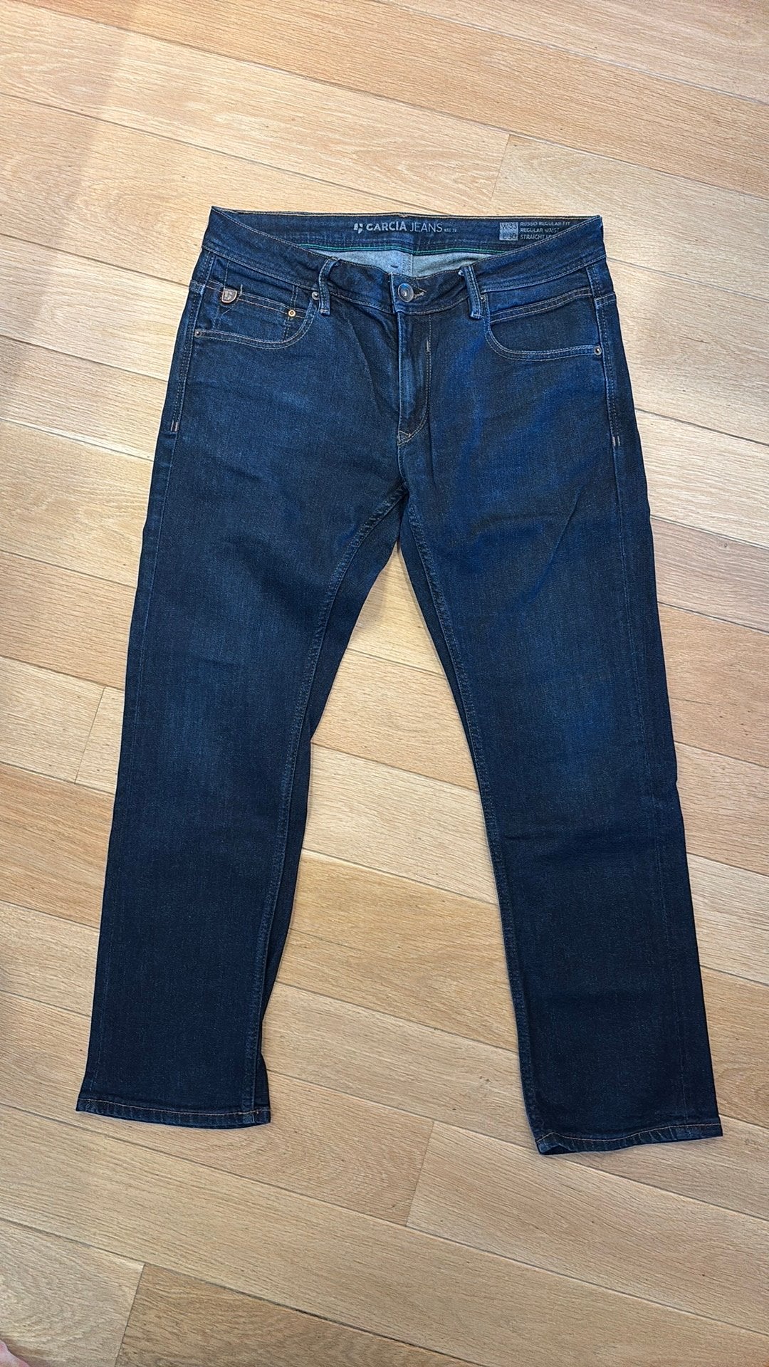 Garcia jeans donkerblauw W 33 L 30; straicht leg, Ophalen of Verzenden, Nieuw, Blauw, W33 - W34 (confectie 48/50)