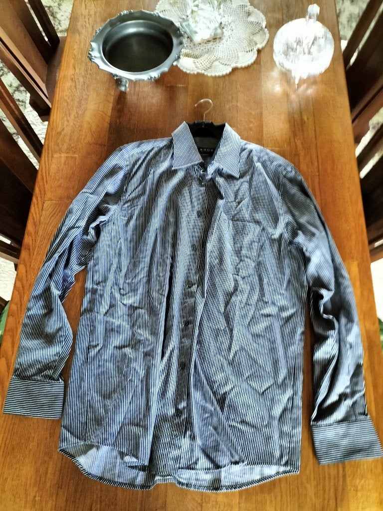 NIEUWE LE DÛB HERENBLOUSE MAAT 41 !, Verzenden, Zwart, Le dûb, Nieuw