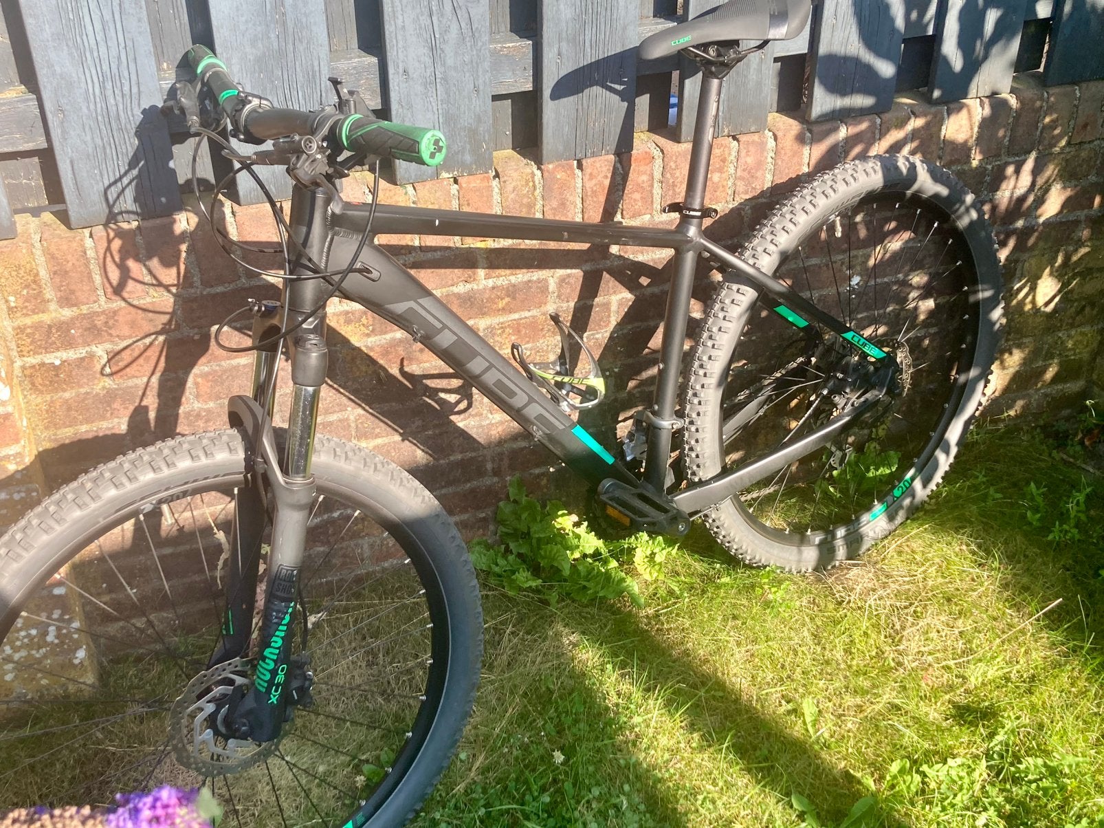 Cube Analog 27,5  zwart/groen Maat M 2018, Hardtail, 45 tot 49 cm, Zo goed als nieuw, Schijfrem