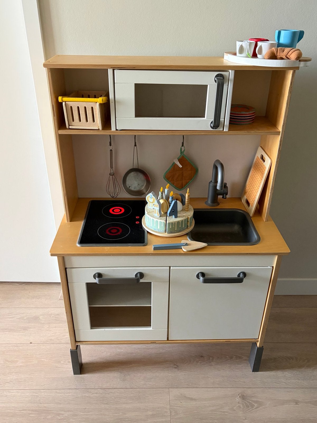 Houten speelkeuken met accessoires, Ophalen, Gebruikt, Jongen of Meisje