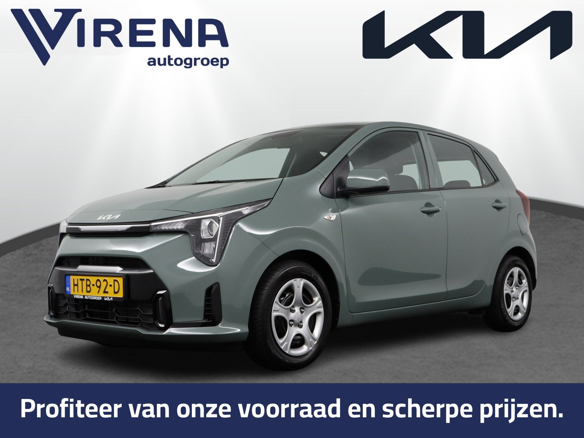 Kia Picanto 1.0 DPI DynamicLine - Automaat - Cruise Control, Auto's, Kia, Dealer onderhouden, Stof, 4 stoelen, Origineel Nederlands