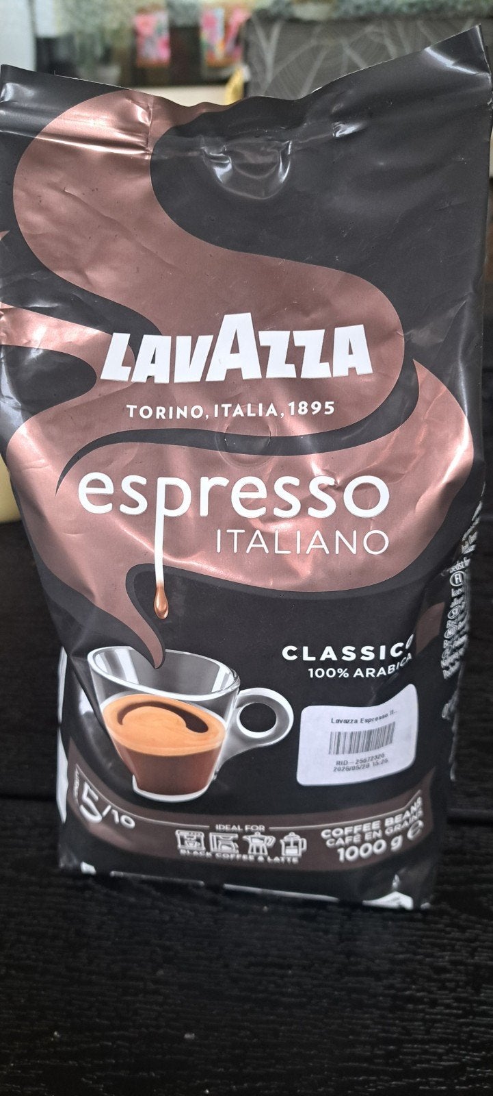 Lavazza Espresso Italiano Classico 1kg koffiebonen, Ophalen of Verzenden