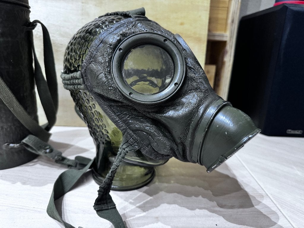 ✅ Duits Leger Gasmasker / Gelaatsmasker - 1950's, Ophalen of Verzenden, Landmacht, Duitsland, Overige typen