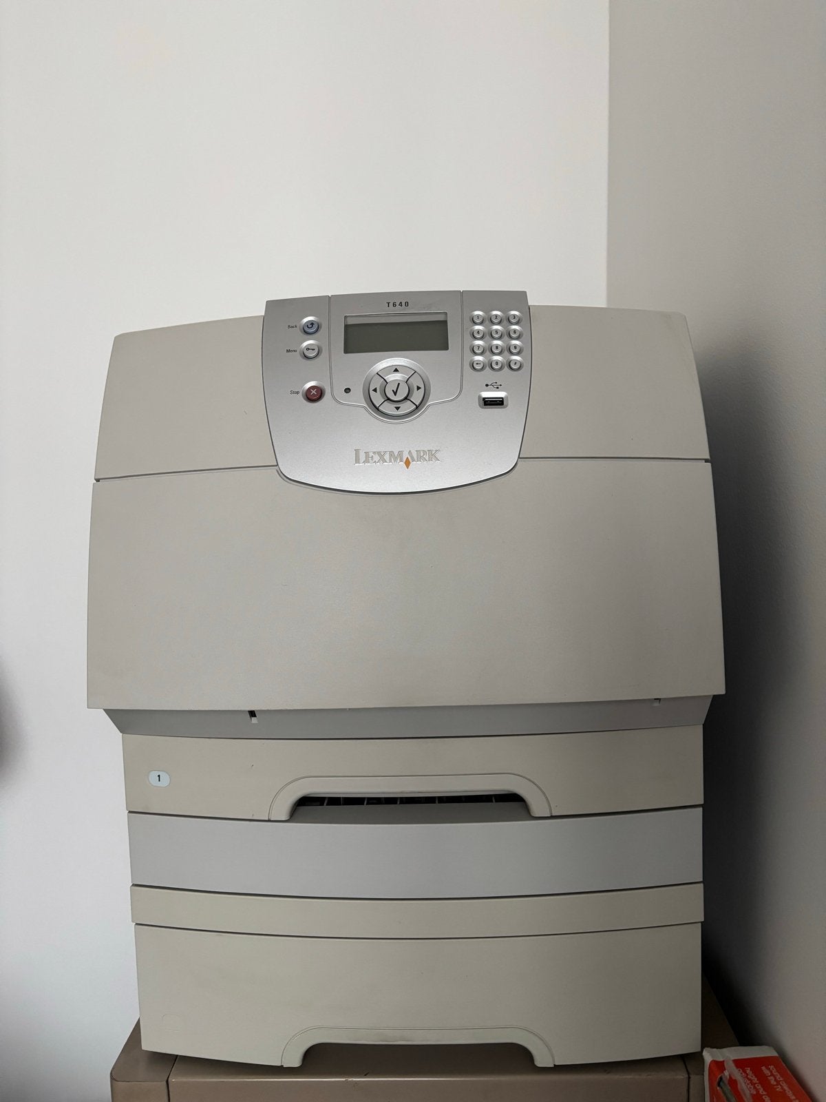 Lexmark T640 Laserprinter - Gebruikt, Goede Staat, Ophalen, Zwart-en-wit printen, Gebruikt, Printer
