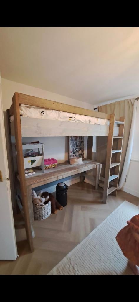 Hoogslaper met bureau, Kinderen en Baby's, Kinderkamer | Stapelbedden en Hoogslapers, Ophalen, Gebruikt, Hoogslaper