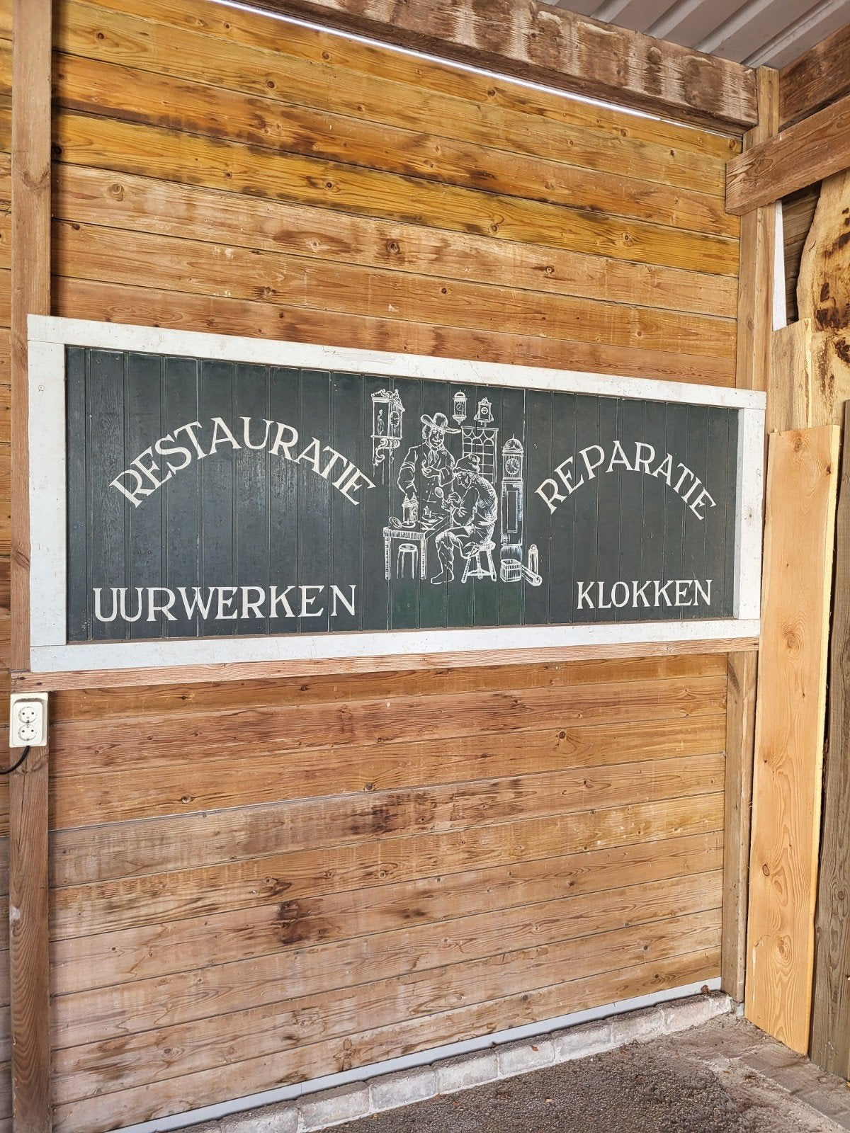 antieke klokken reclame, Ophalen, Nieuw, Hout, Overige typen