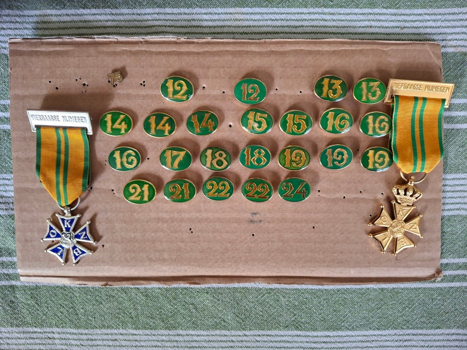 Medailles vierdaagse van Nijmegen, Ophalen of Verzenden, Landmacht, Nederland, Lintje, Medaille of Wings