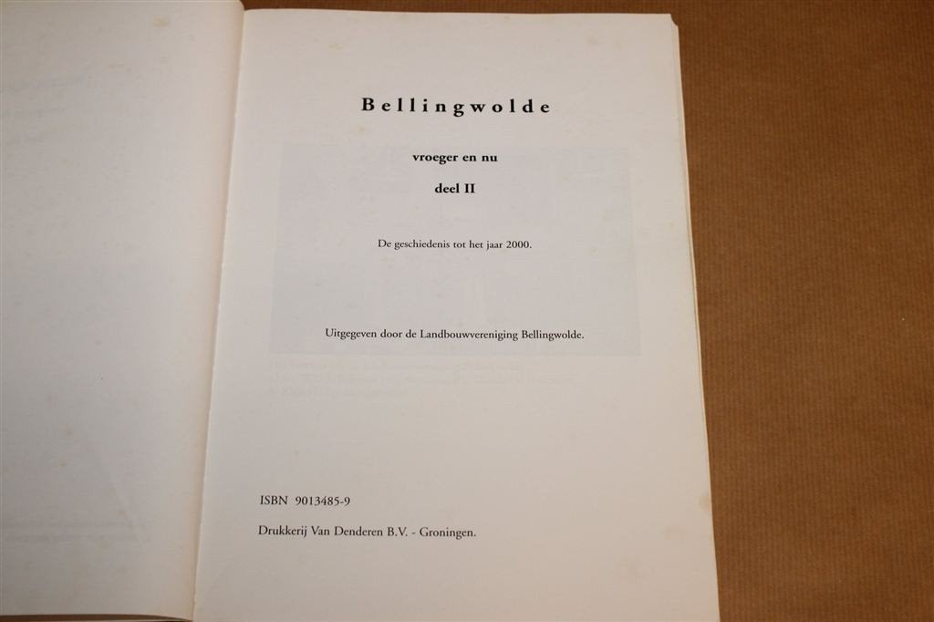Bellingwolde Vroeger en Nu Deel II — Boerderijenboek, Boeken, Ophalen of Verzenden, Gelezen