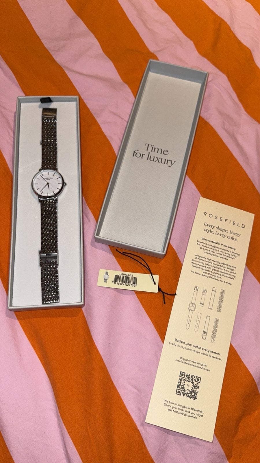 Rosefield THE UPPER EAST SIDE - Watch Silver-goed als nieuw, Ophalen of Verzenden, Zo goed als nieuw