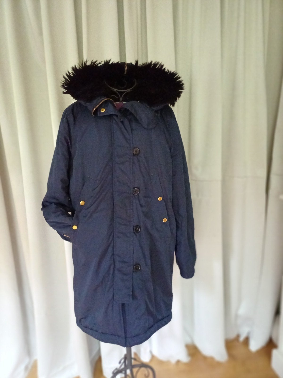 Winter parka Blauw Filippa K xs, Ophalen of Verzenden, Zo goed als nieuw, Maat 38/40 (M), Blauw