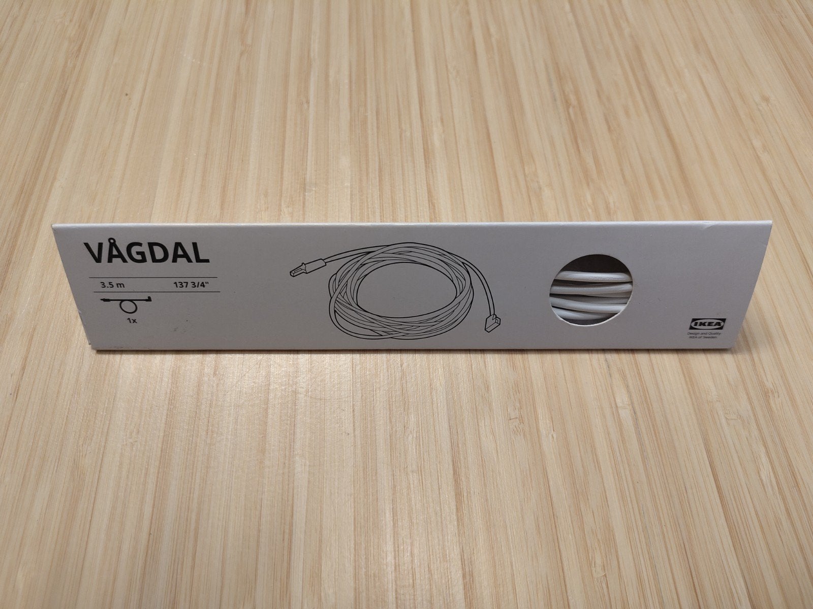 IKEA VÅGDAL 3.5m kabel en RODRET afstandsbediening, Ophalen of Verzenden, Nieuw
