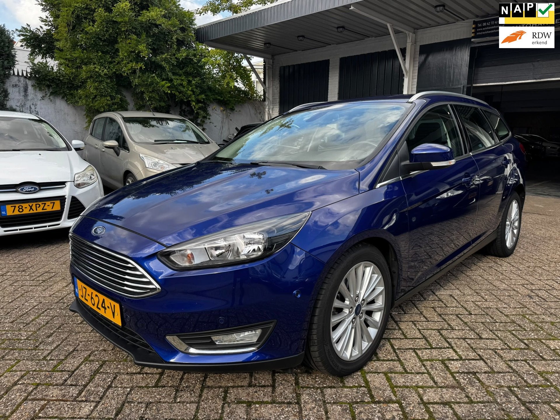 Ford Focus Wagon 1.0 Titanium, Auto's, 101 pk, Gebruikt, Euro 6, Verwarmde buitenspiegels
