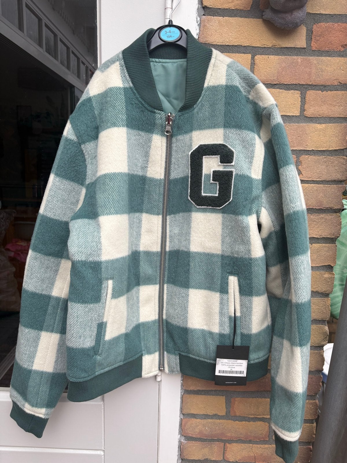 Goosecraft GC Chess Check Bomber Jas Maat M, Ophalen of Verzenden, Nieuw, Groen