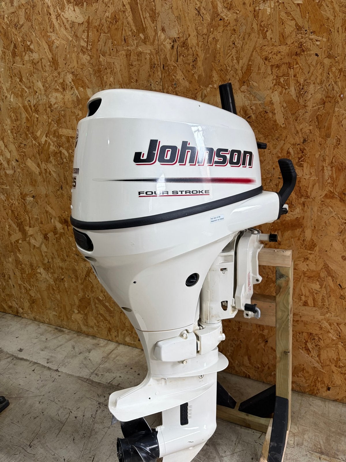 Johnson 25 PK Four Stroke Buitenboordmotor, Ophalen, 10 tot 30 pk, Met afstandsbediening, Zo goed als nieuw