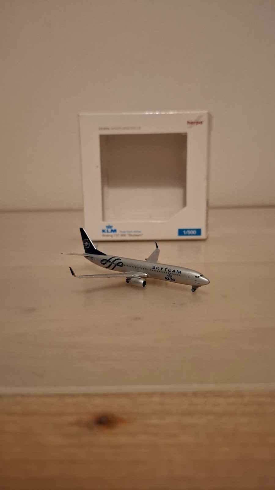Herpa 1:500 KLM skyteam b737-900, Ophalen of Verzenden, Nieuw, Schaalmodel