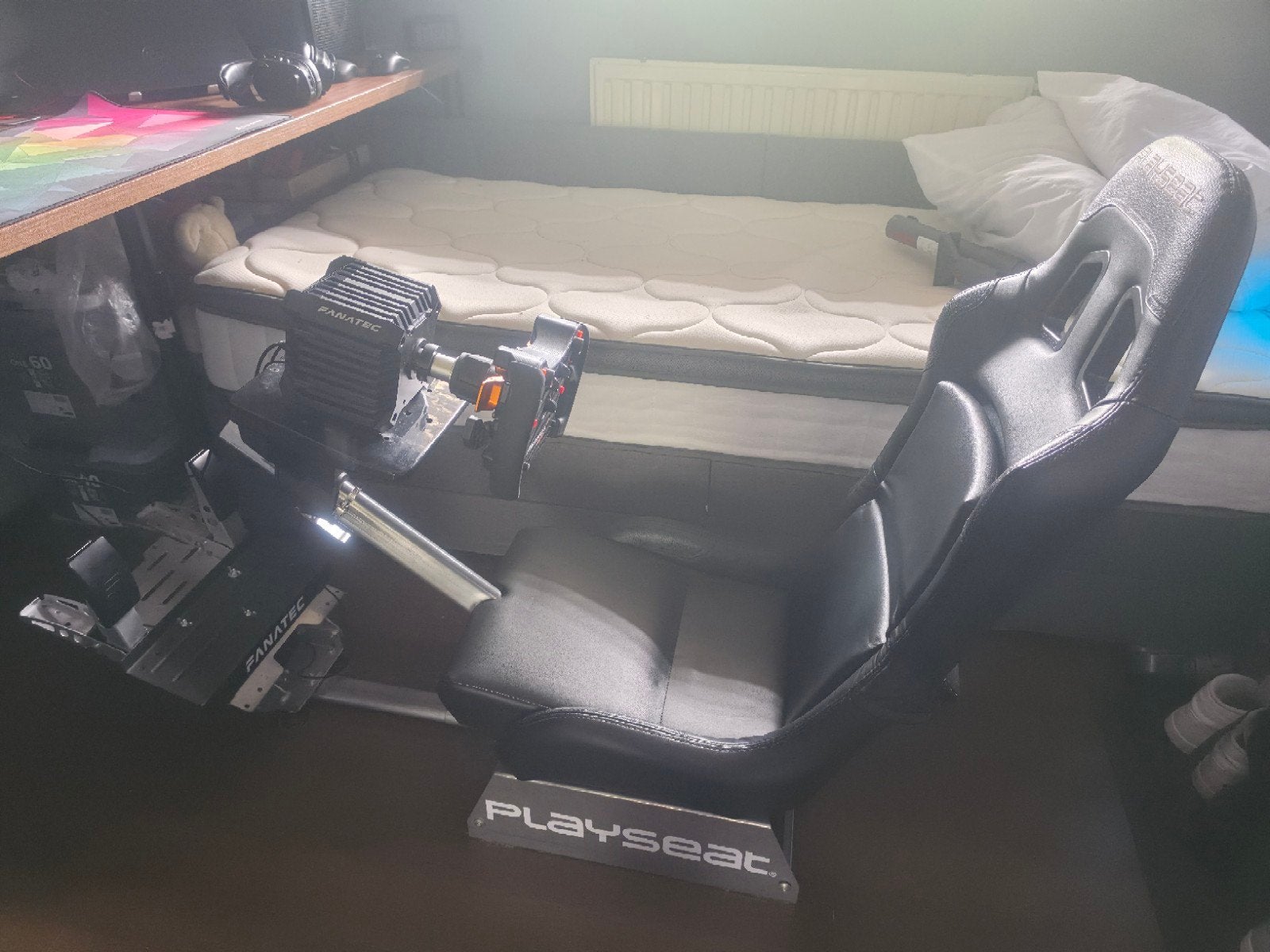 Fanatec raceset met playseat, Ophalen, Gebruikt