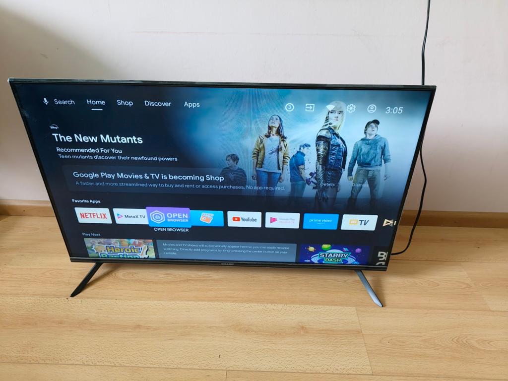 40 inch Android Sharp smart tv., Audio, Tv en Foto, Televisies, Ophalen, 50 Hz, 100 cm of meer, Sharp