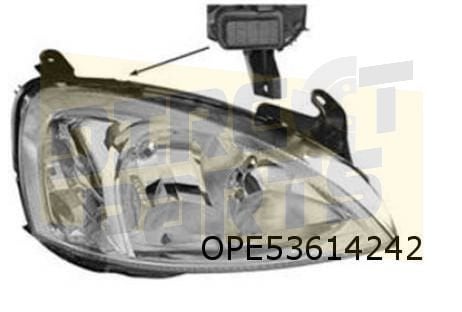 Opel Corsa C (7/02-) koplamp Rechts (merk AL) (identiteit LK