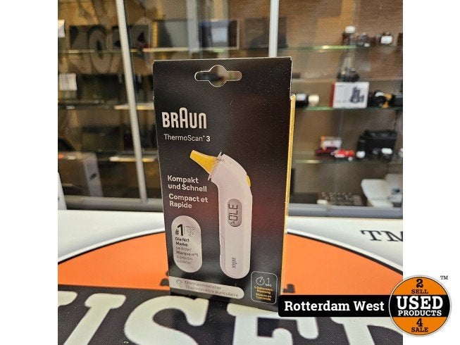 Braun ThermoScan 3 - Lichaamsthermometer -  NEW, Braun, Nieuw, https://www.braunhousehold.com/nl-nl/contact, Frankfurter StraÃŸe 145, 61476 Kronberg im Taunus, Duitsland