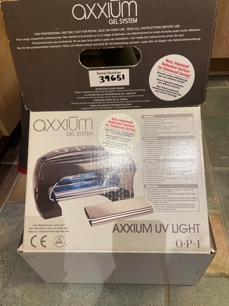 OPI Axxium UV lamp, Ophalen of Verzenden, Gebruikt, Overige typen