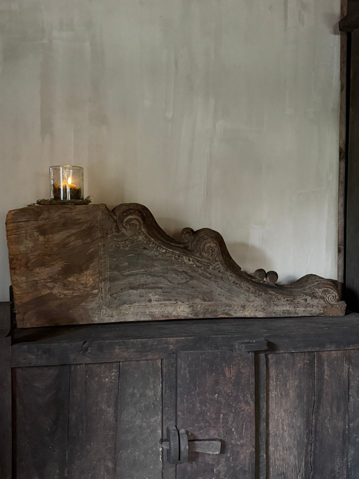 Groot ornament oud hout (110 cm), Ophalen