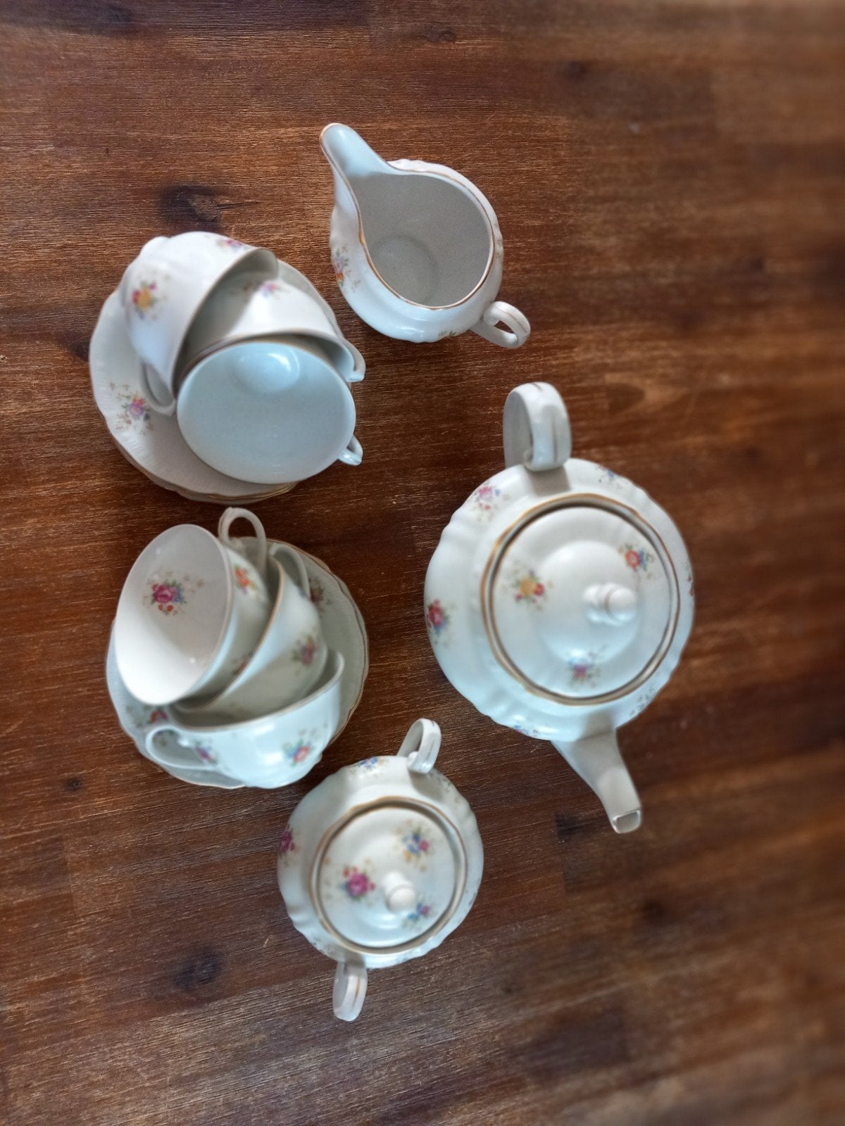 Vintage Tsjechoslowaaks porseleinen theeservies, Antiek en Kunst, Ophalen