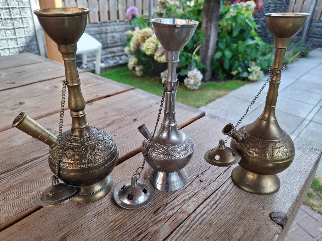 Waterpijpen, Antiek en Kunst, Ophalen of Verzenden, Brons