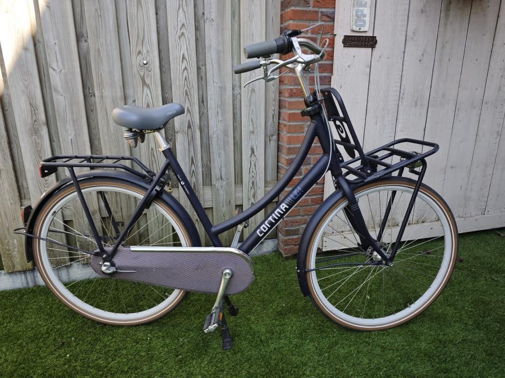 Cortina U4 Transportfiets - Stijlvol en Robuust, Gebruikt, Versnellingen, 56 cm of meer, Trommelrem