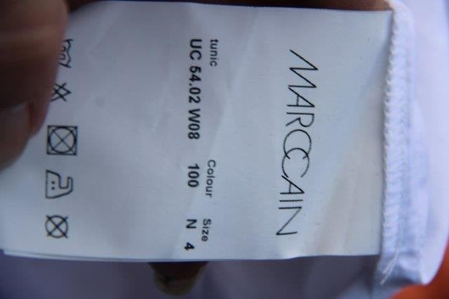 Tuniek offwhite/ oker Marccain mt N4(M-40) Vaste prijs AANBI, Maat 38/40 (M), Wit, Ophalen of Verzenden, Zo goed als nieuw