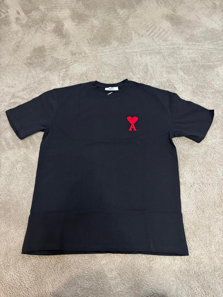 Ami Paris T-shirt Groothandel - Maten S t/m XXL, Kleding | Heren, Ophalen of Verzenden, Nieuw, Overige maten, Zwart