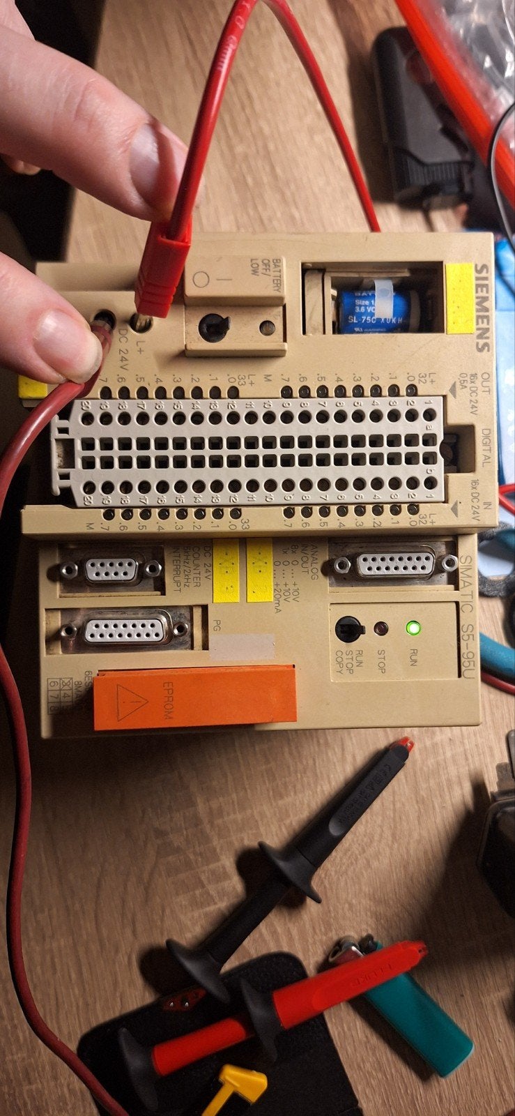 Siemens SIMATIC S5-95U PLC met geheugenmodule, Ophalen of Verzenden, Gebruikt