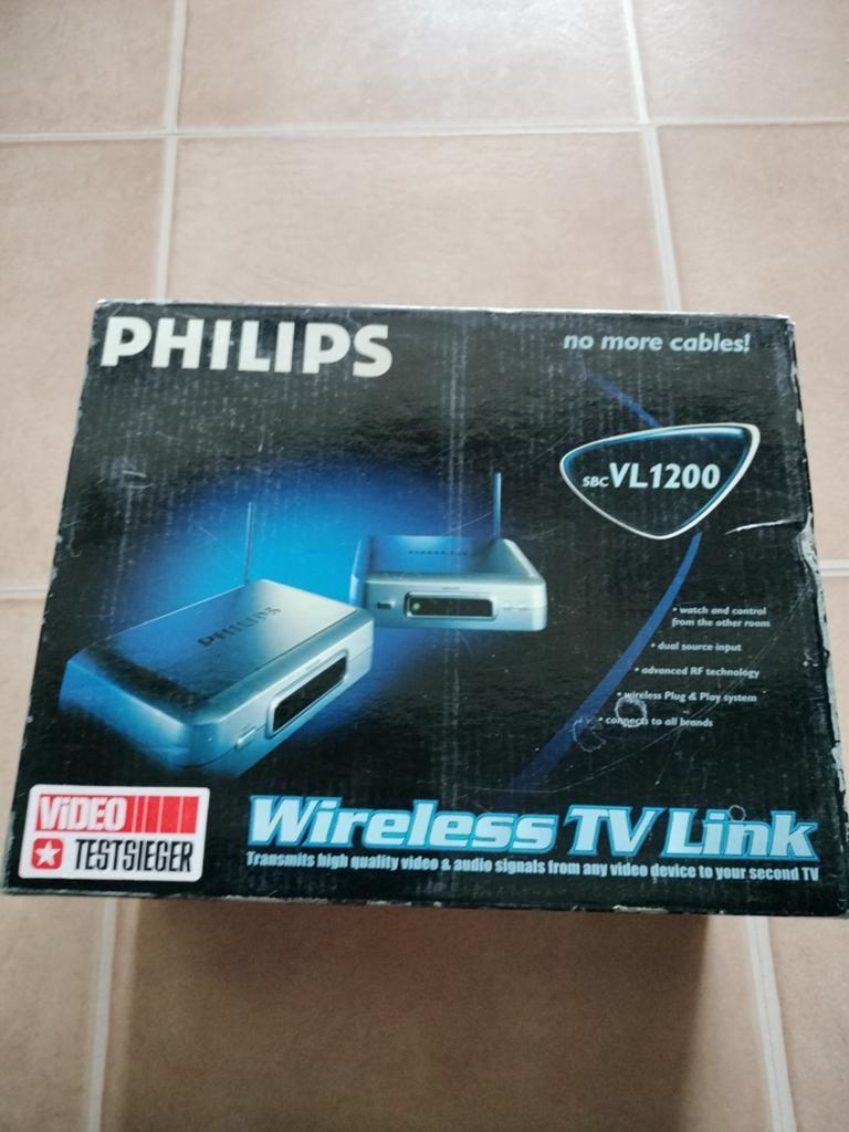 Philips SBC VL1200 draadloze TV-link (video/audio), Audio, Tv en Foto, Ophalen of Verzenden, Zo goed als nieuw, Philips