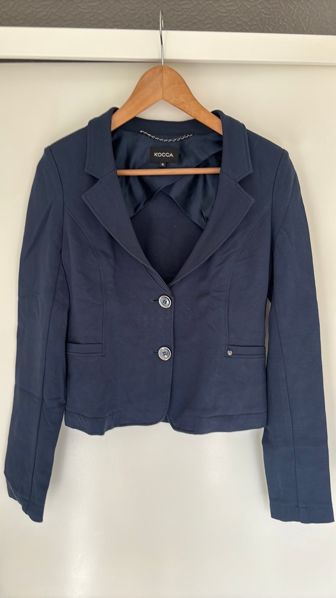 Blazer kocca maat M valt als S, Blauw, Ophalen of Verzenden, Jasje, Maat 36 (S)
