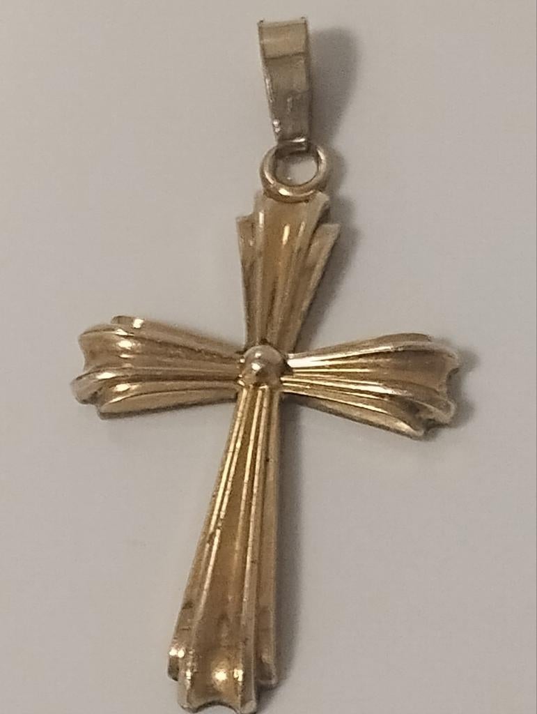 Vintage jaren zestig Andreas Daub cross pendant Amerik, Ophalen of Verzenden, Overige materialen, Kruis of Symbool
