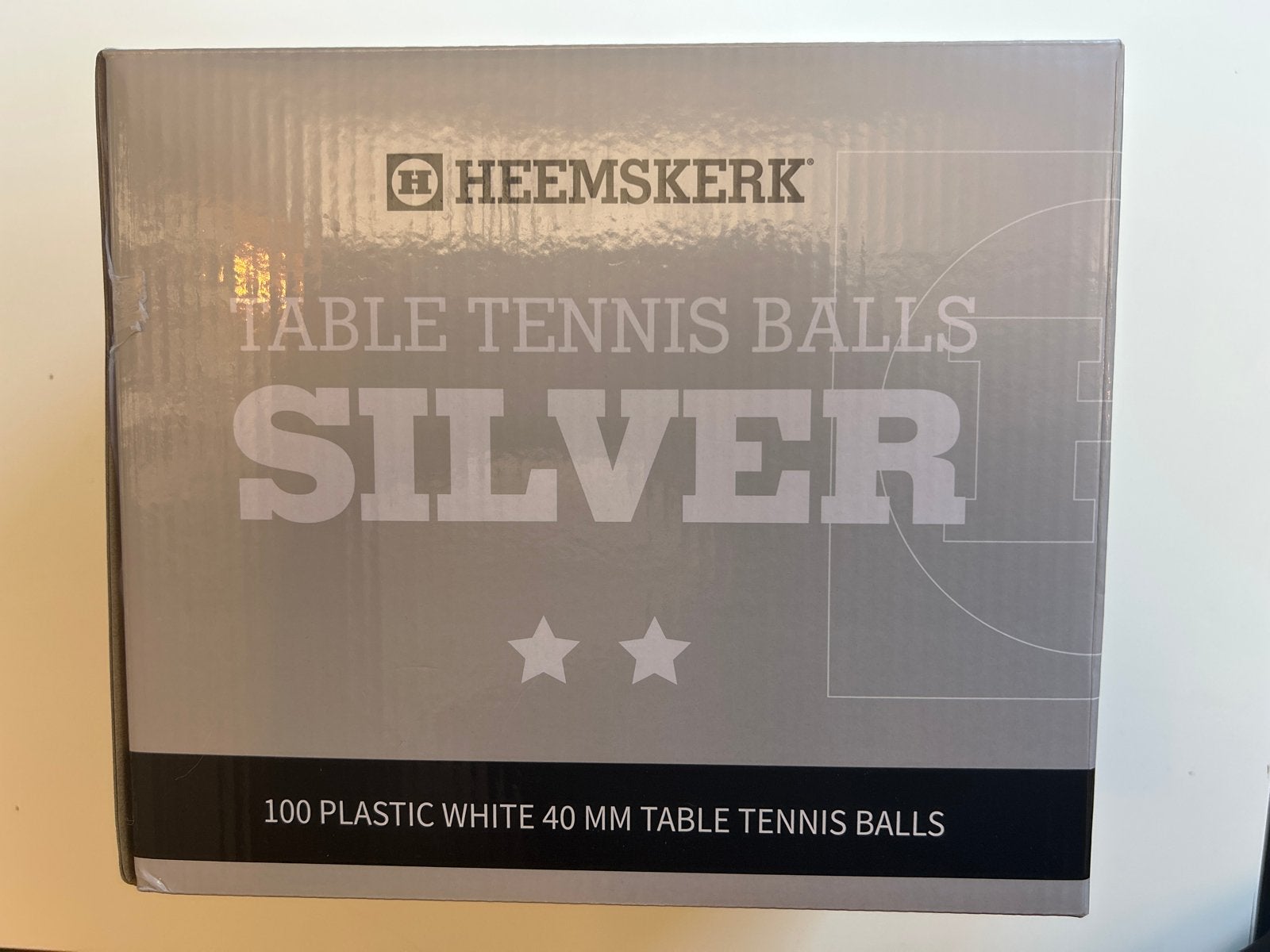 Nieuw Heemskerk Silver Tafeltennisballen - 100 stuks, Sport en Fitness, Tafeltennis, Ophalen of Verzenden, Nieuw, Net, Batje(s) of Balletje(s)