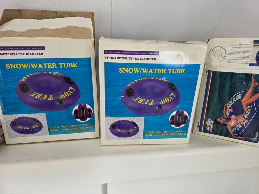 3x Snow/Water Tubes (1 nieuw in doos), Kinderen en Baby's, Speelgoed | Buiten | Sleeën, Ophalen of Verzenden, Zo goed als nieuw