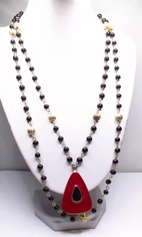 Apart dubbel collier, Verzenden, Zo goed als nieuw, Overige kleuren, Overige materialen