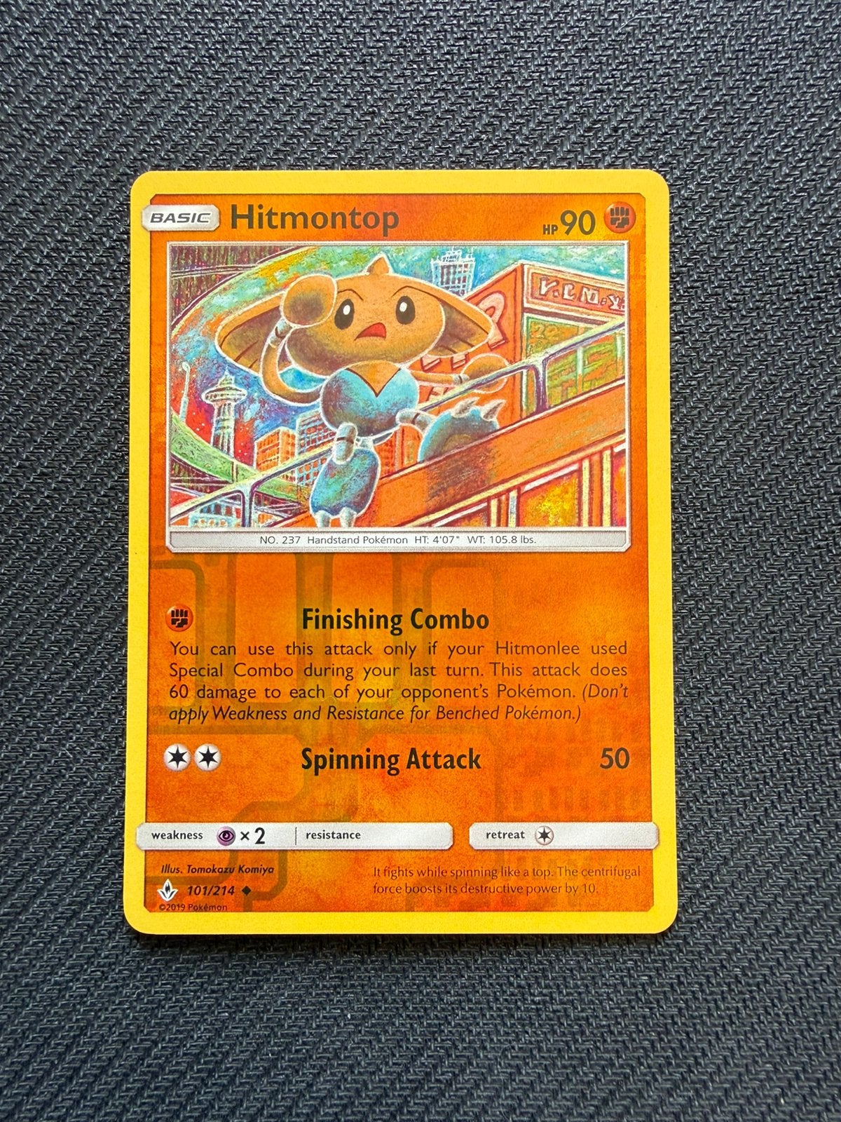 Hitmontop 101/214 Reverse Holo Unbroken Bonds Pokemon, Ophalen, Nieuw, Losse kaart