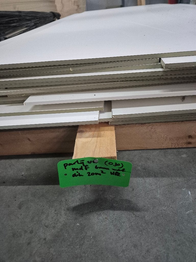 Partij V313 MDF 6mm met HPL toplaag ( 030 ), Doe-het-zelf en Verbouw, Platen en Panelen, Ophalen, HPL, Gebruikt, Minder dan 20 mm