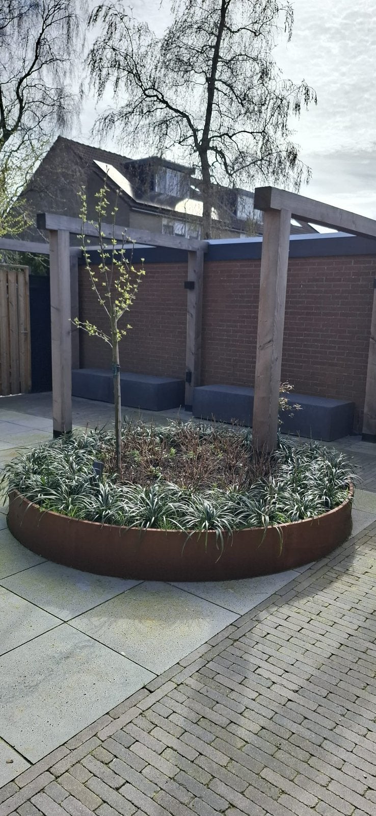 Cortenstaal bloembakken , randen op maat !, Tuin en Terras, Bloembakken en Plantenbakken, Ophalen of Verzenden, Zo goed als nieuw