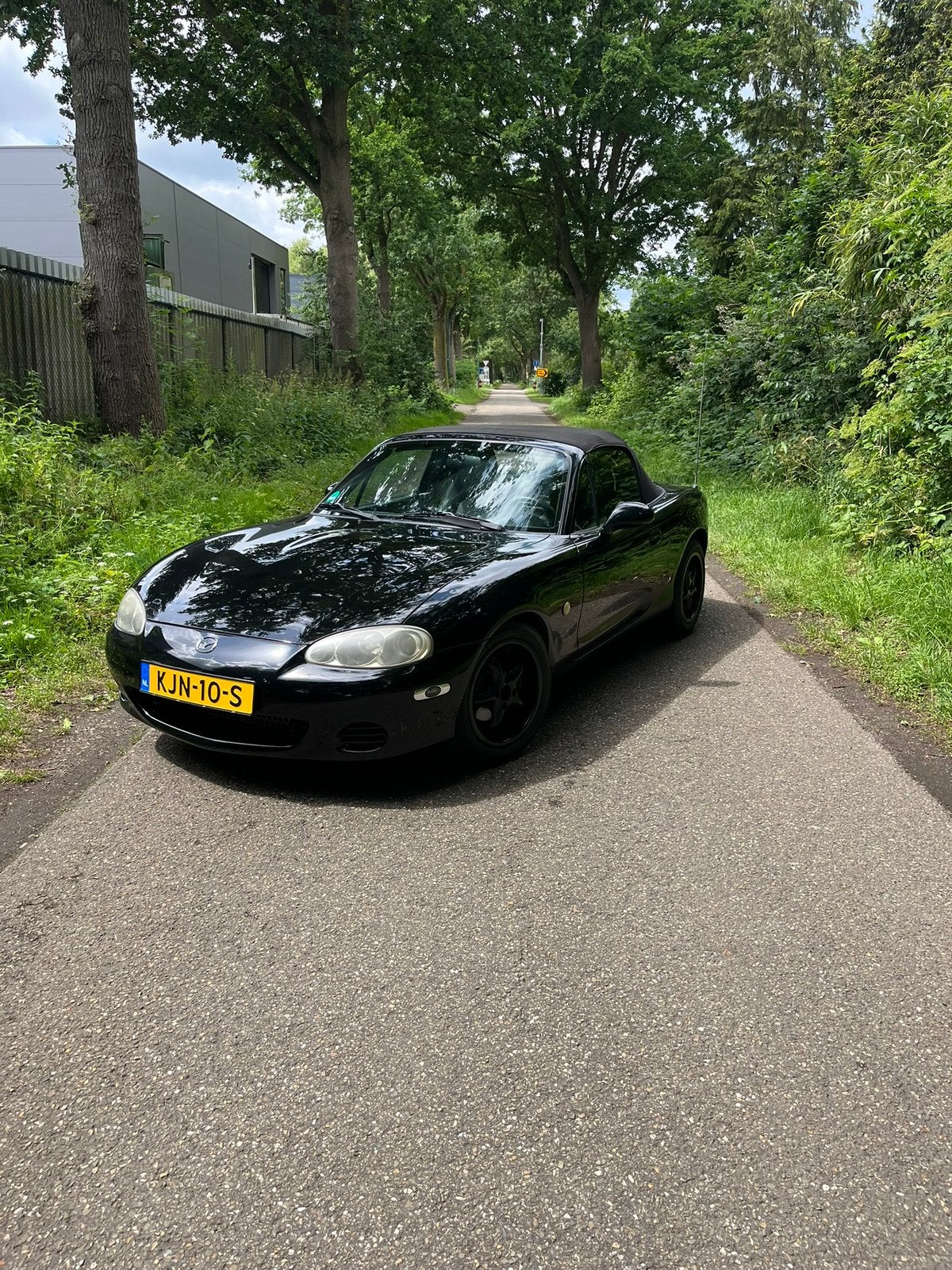 Mazda MX5 NBFL 2001 Zwart, Auto's, Mazda, Achterwielaandrijving, Zwart, Cabriolet, Zwart