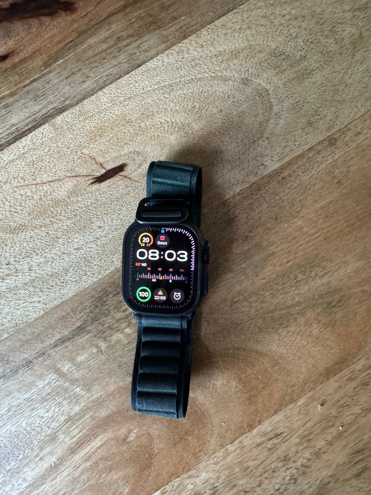 Apple Watch Ultra 2  - Zo goed als nieuw, Zwart, IOS, Ophalen of Verzenden, Zo goed als nieuw
